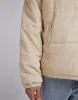 Cord Puffer Jacket Tan sold by edge clothing
