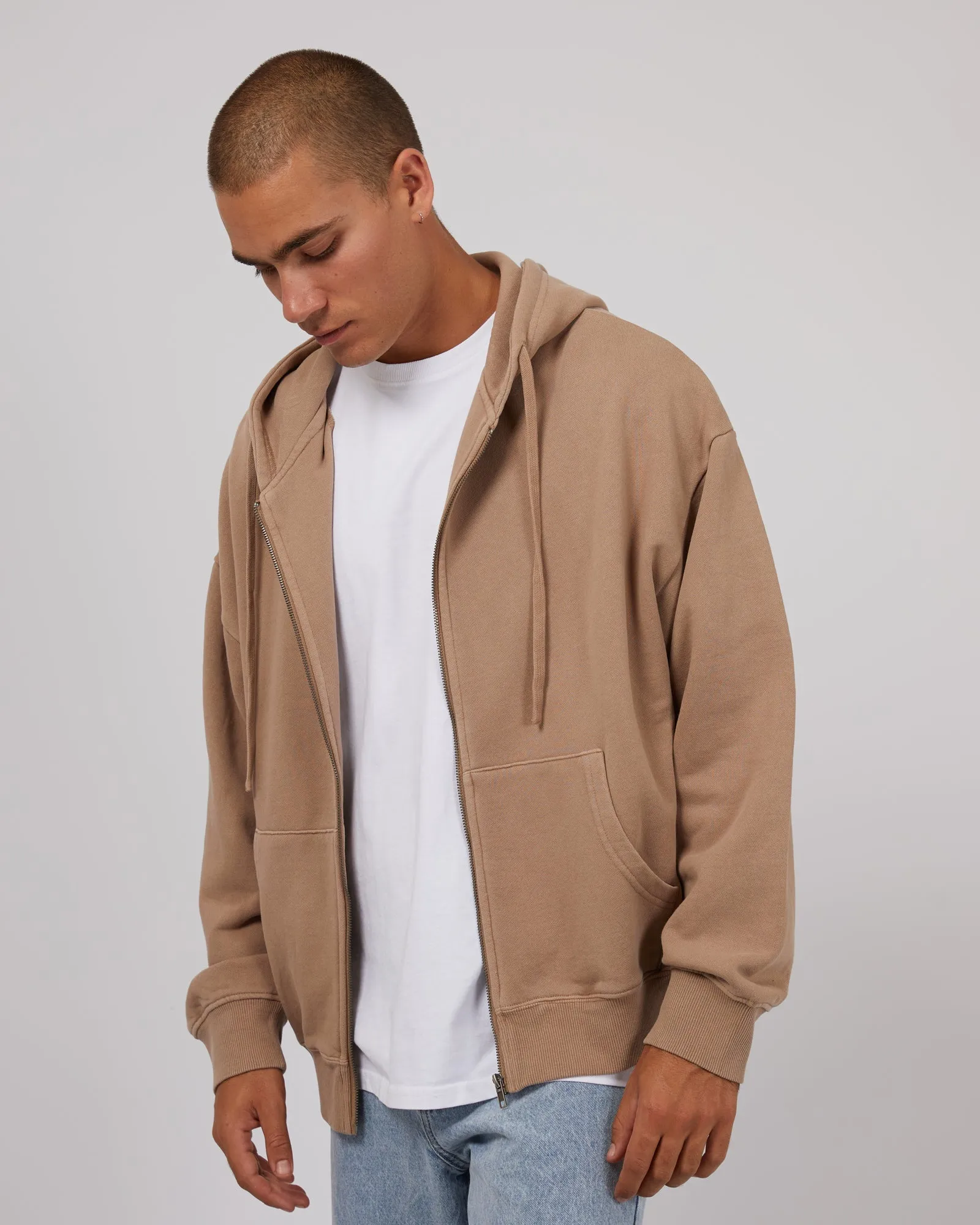 Zip Hoodie Brown sold by edge clothing product image thumbnail 4