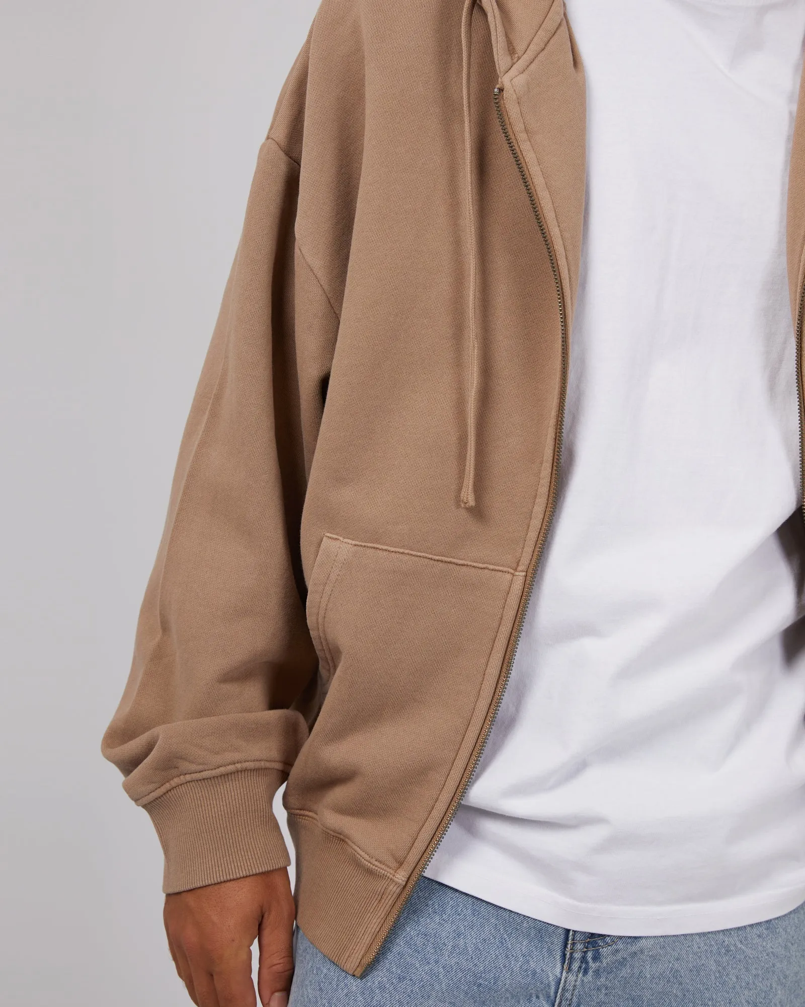 Zip Hoodie Brown sold by edge clothing product image thumbnail 5