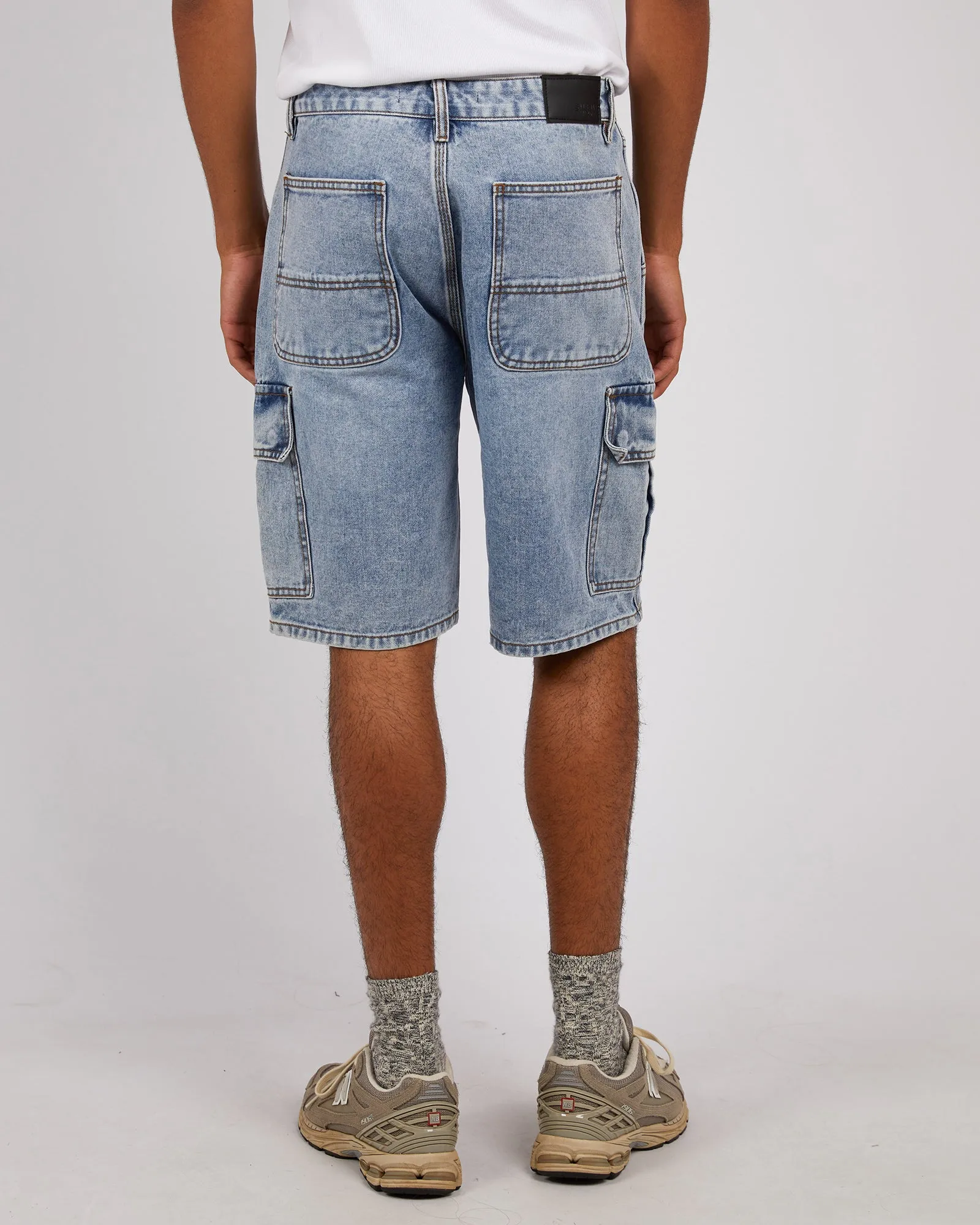 Cargo Denim Short Bleached Blue sold by edge clothing product image thumbnail 3