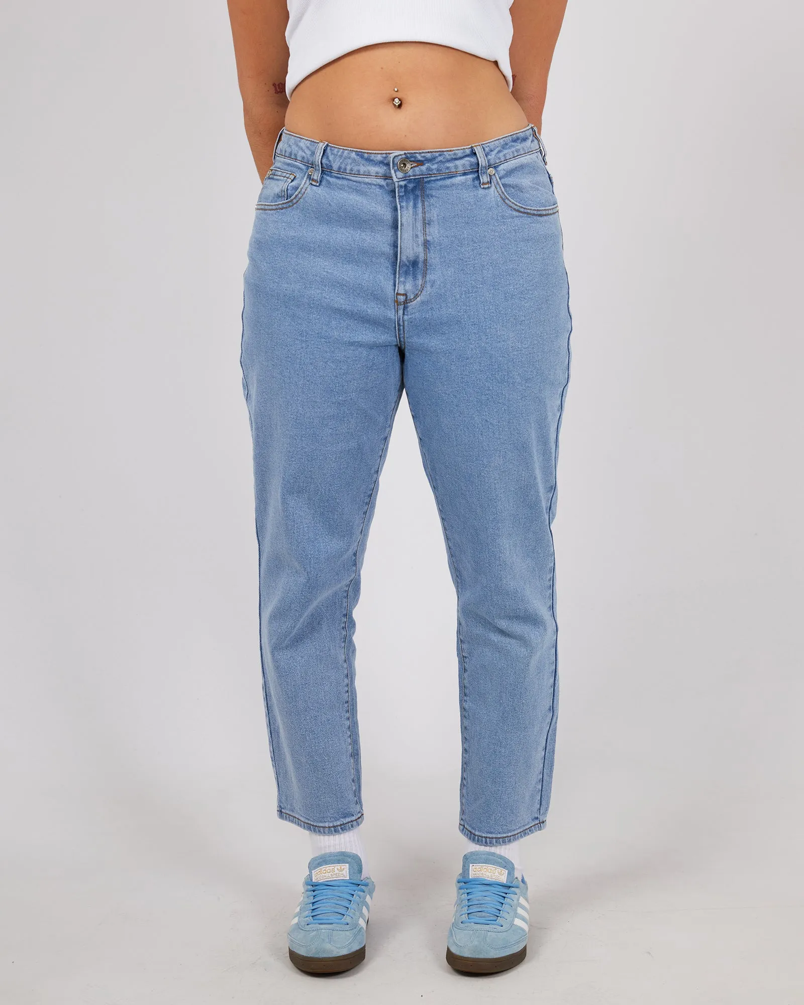 Monica Mom Jean Heritage Blue sold by edge clothing