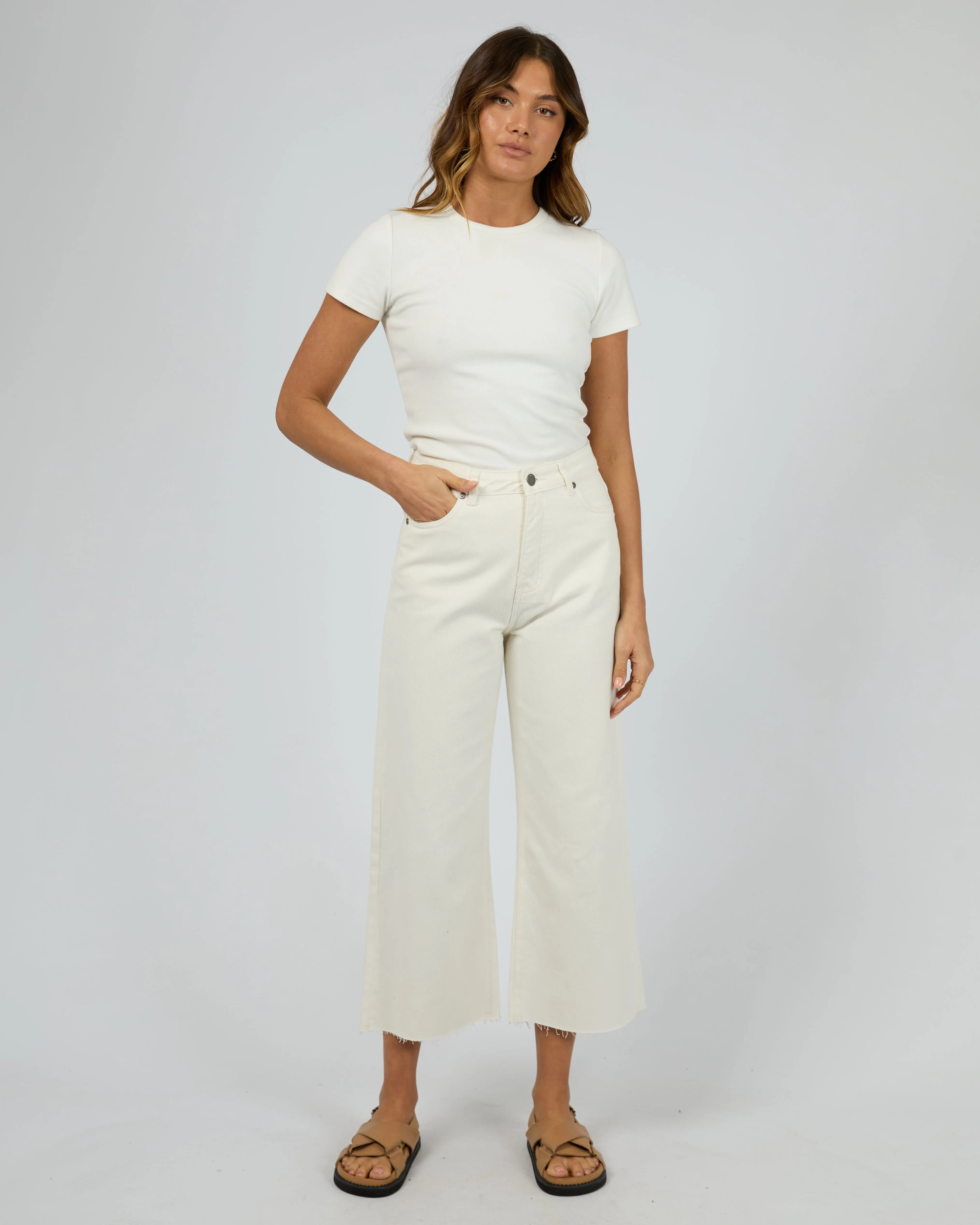 Charlie High Rise Wide Leg Jean Vintage White sold by edge clothing product image thumbnail 2