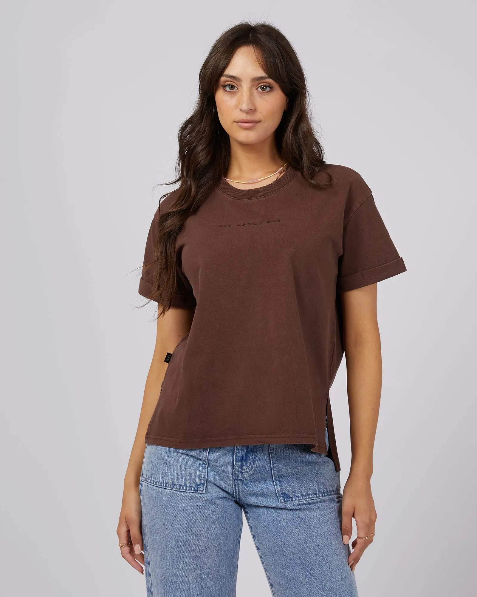 Aae Washed Tee Brown sold by edge clothing