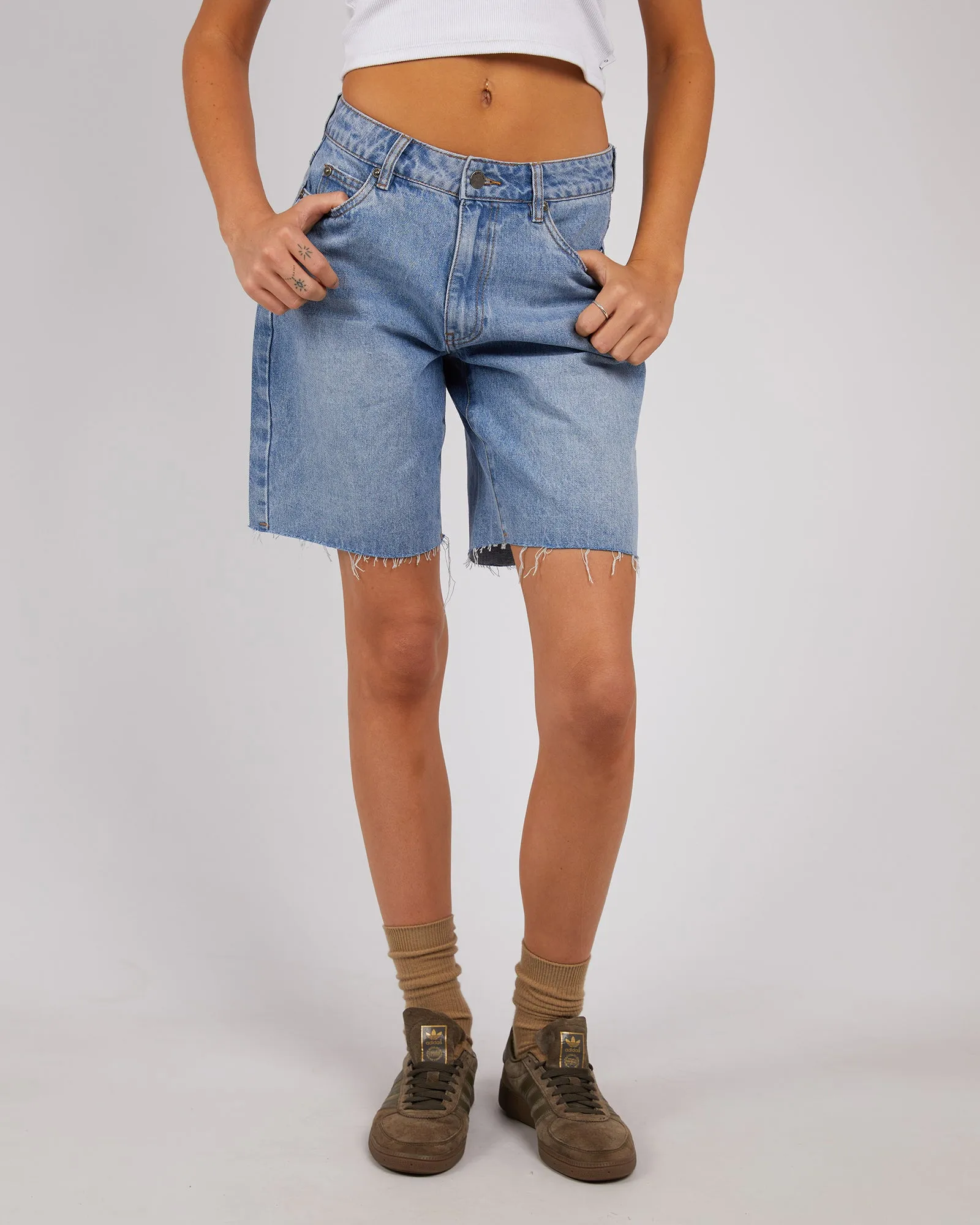 Lexie Denim Jort Light Blue sold by edge clothing