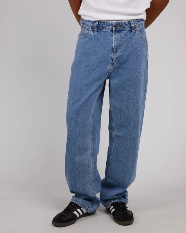 A5 Baggy Larry Jean Light Vintage Indigo sold by edge clothing