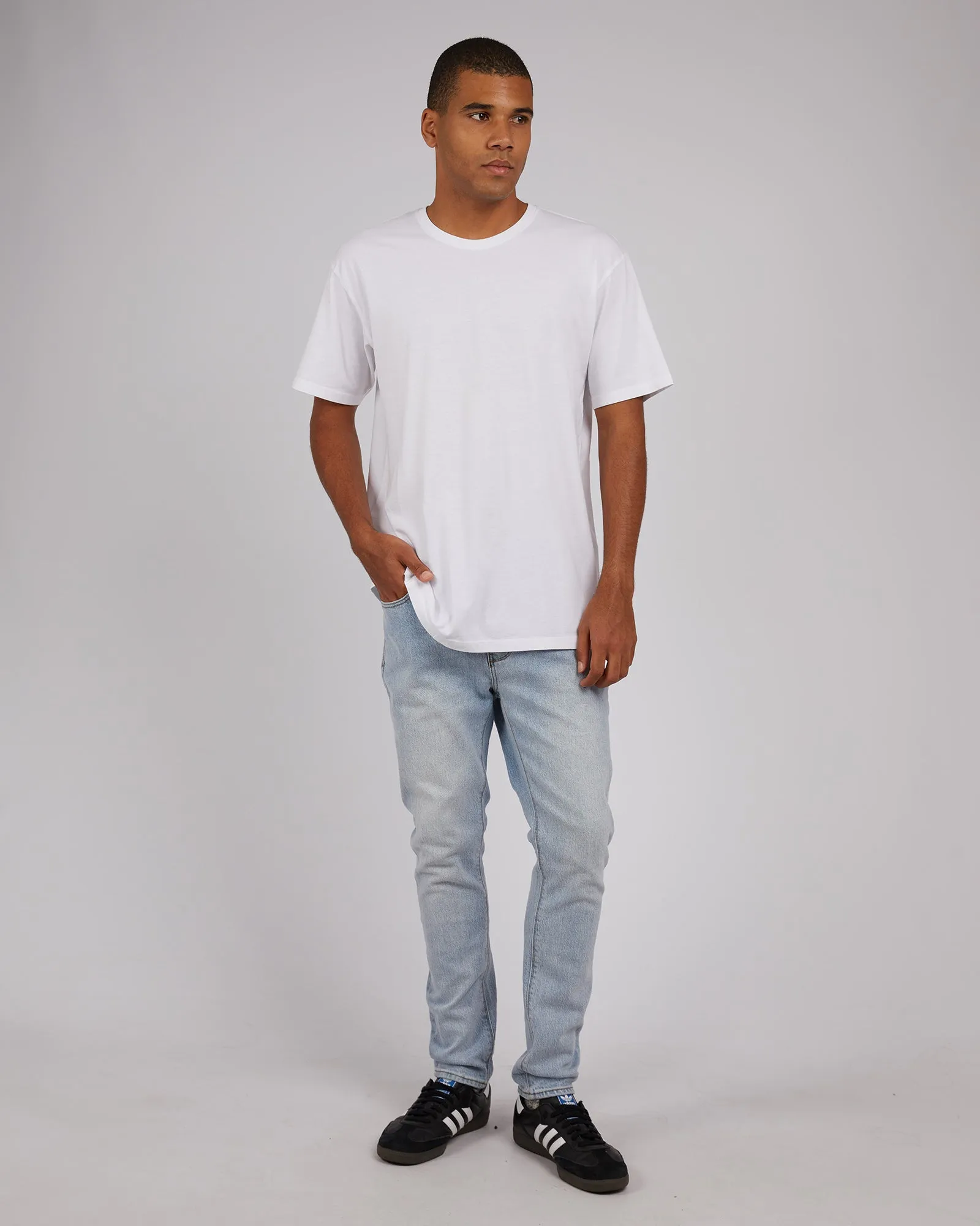 A Dropped Skinny Jean Bias Blue sold by edge clothing product image thumbnail 2