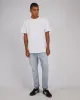 A Dropped Slim Jean Peril Blue sold by edge clothing