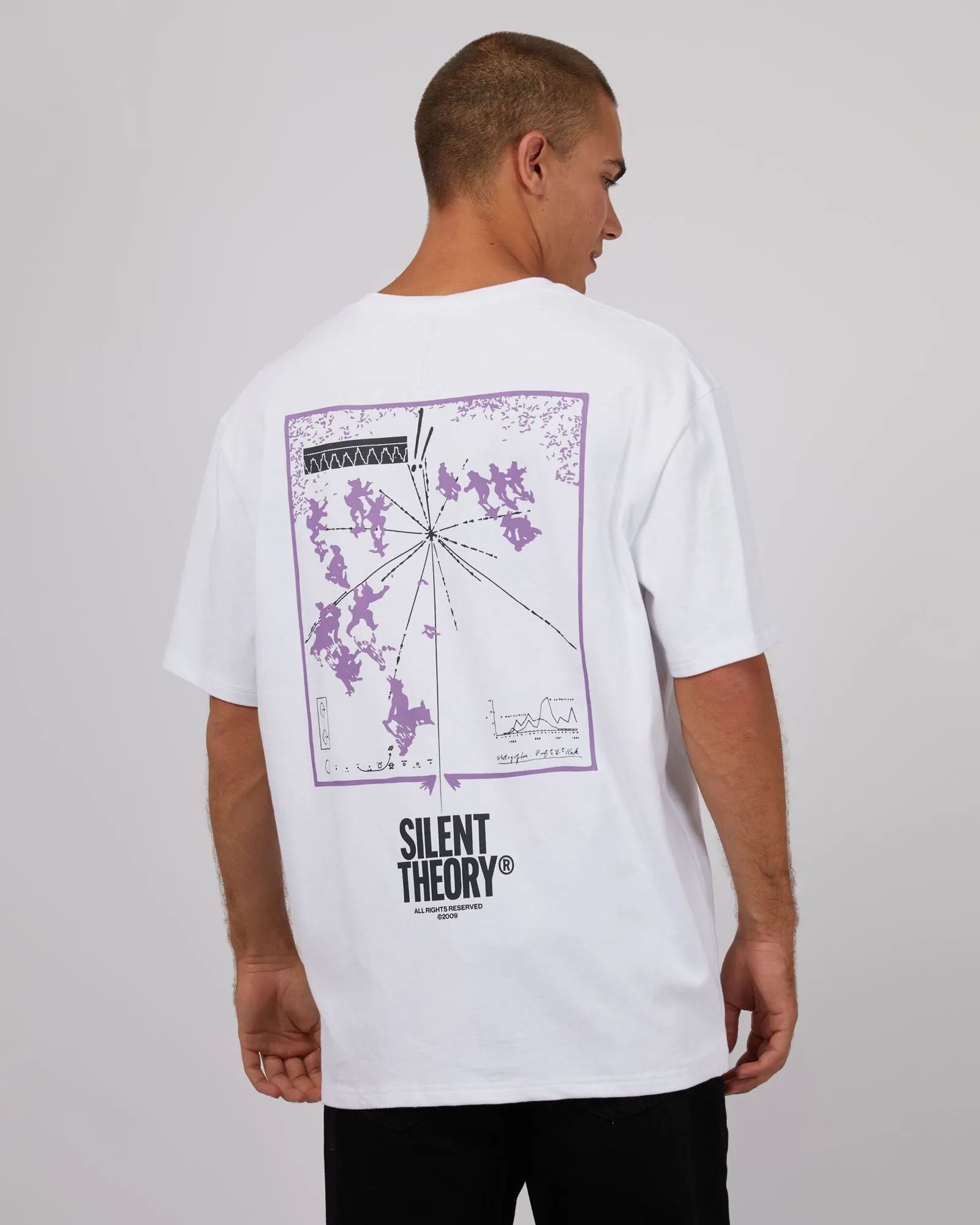 Horizon Tee White sold by edge clothing