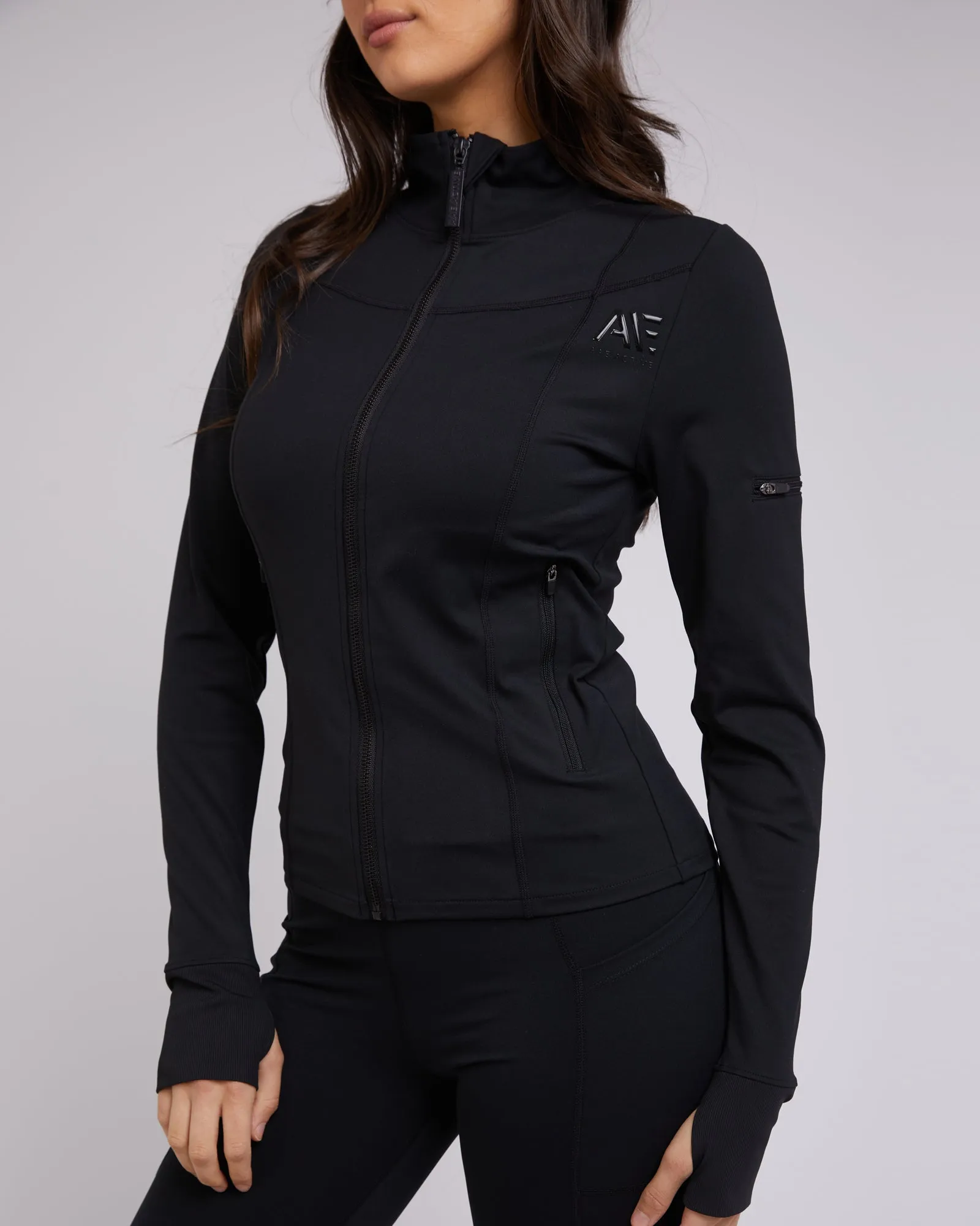 Active Zip Through Black sold by edge clothing product image thumbnail 5