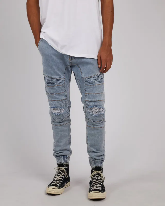 Viper Denim Jogger Portland Blue sold by edge clothing