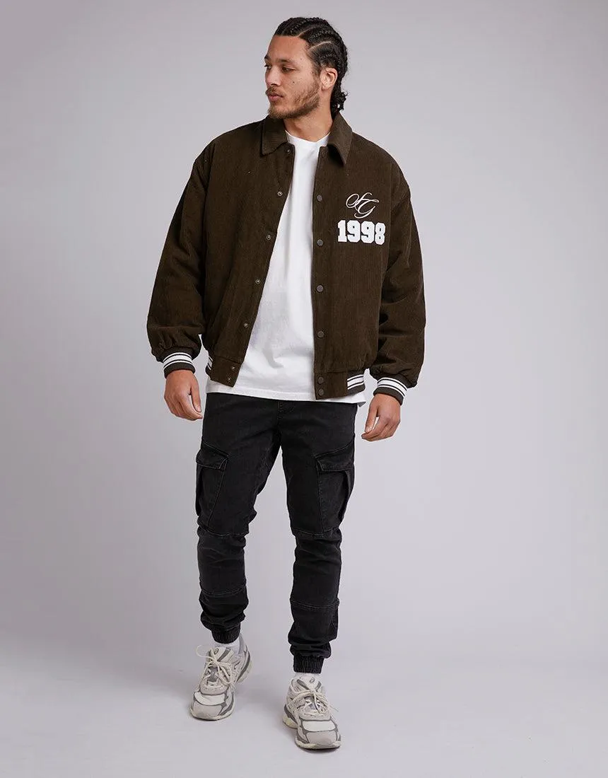 Cord Varsity Jacket Brown sold by edge clothing product image thumbnail 2
