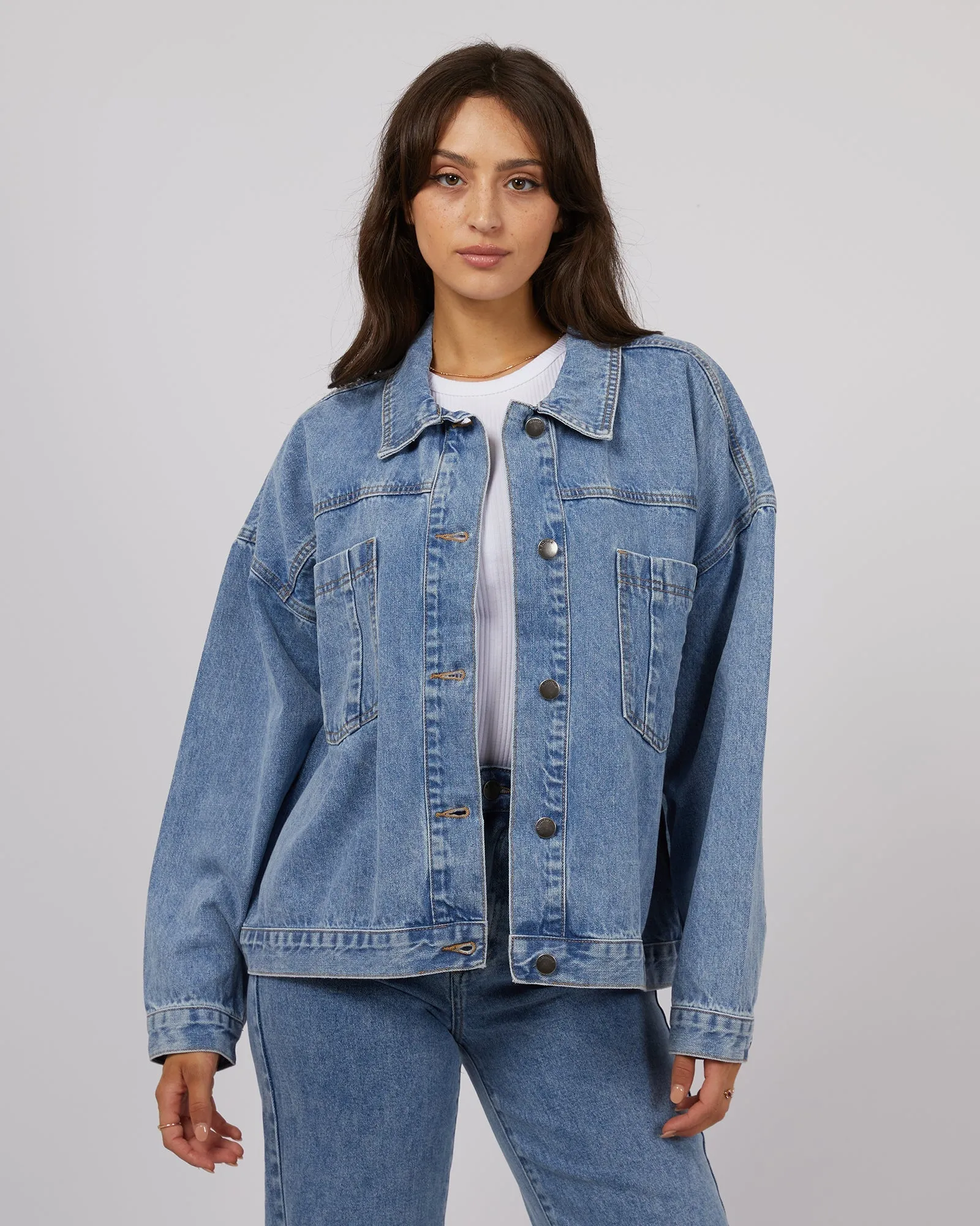 Sydney Denim Jacket Light Blue sold by edge clothing