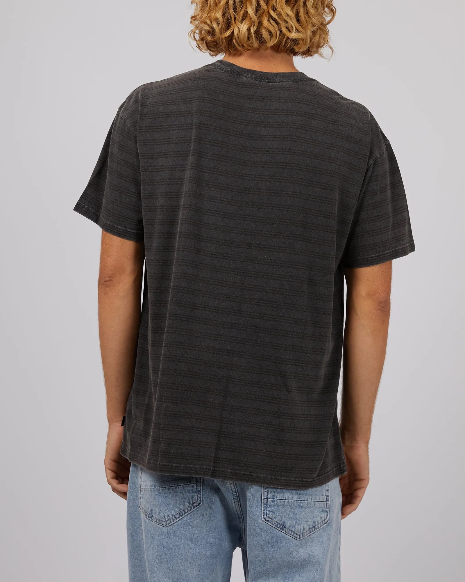 Overdyed Stripe Tee Black sold by edge clothing product image thumbnail 3