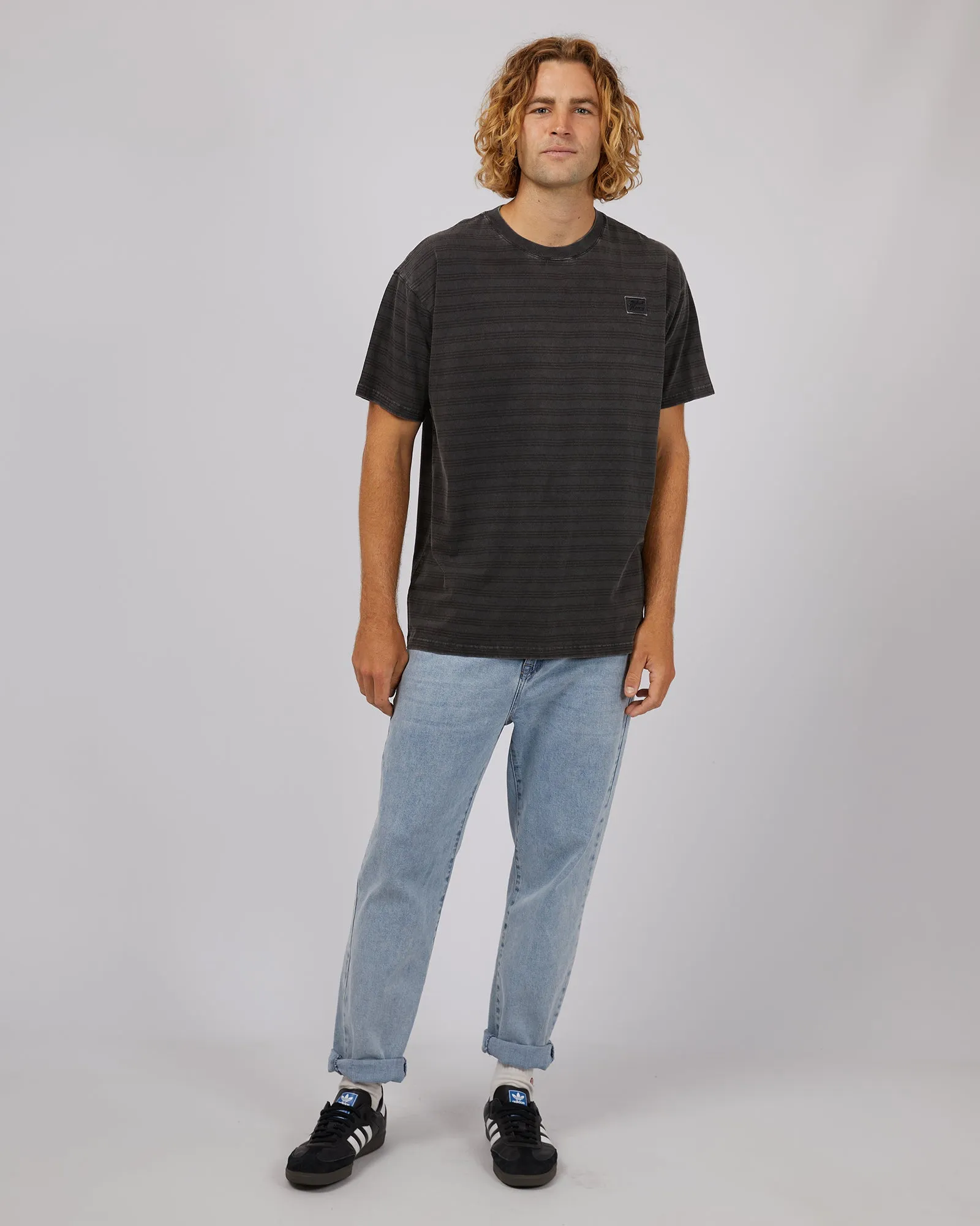 Overdyed Stripe Tee Black sold by edge clothing product image thumbnail 2