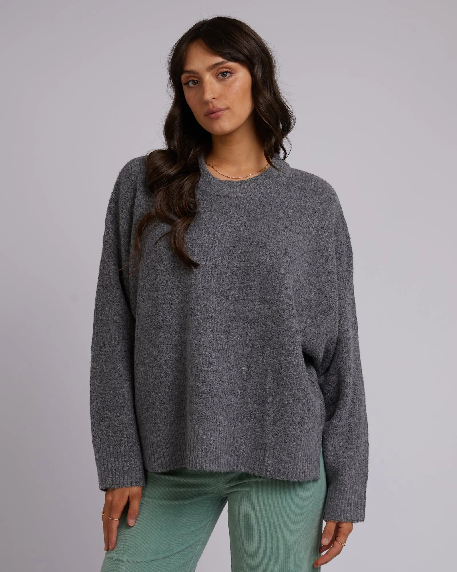 Kendal Knit Charcoal sold by edge clothing