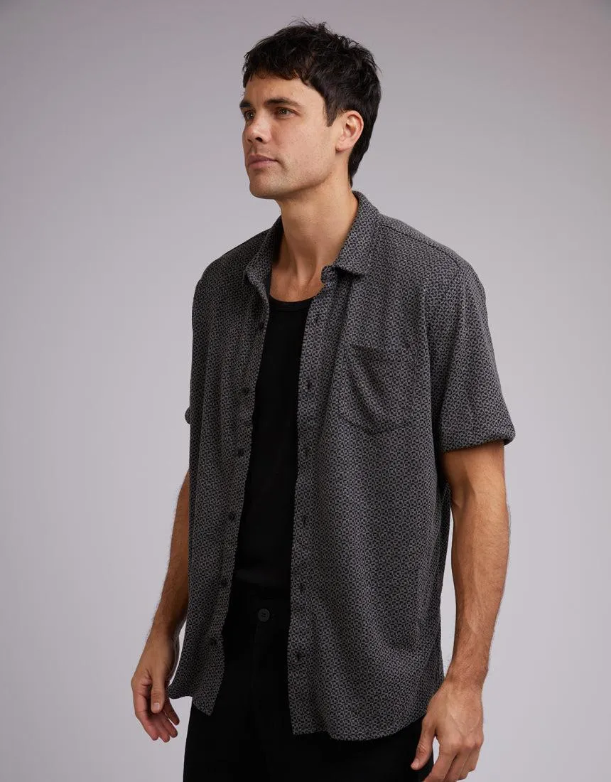 Textured Shirt Black sold by edge clothing product image thumbnail 4