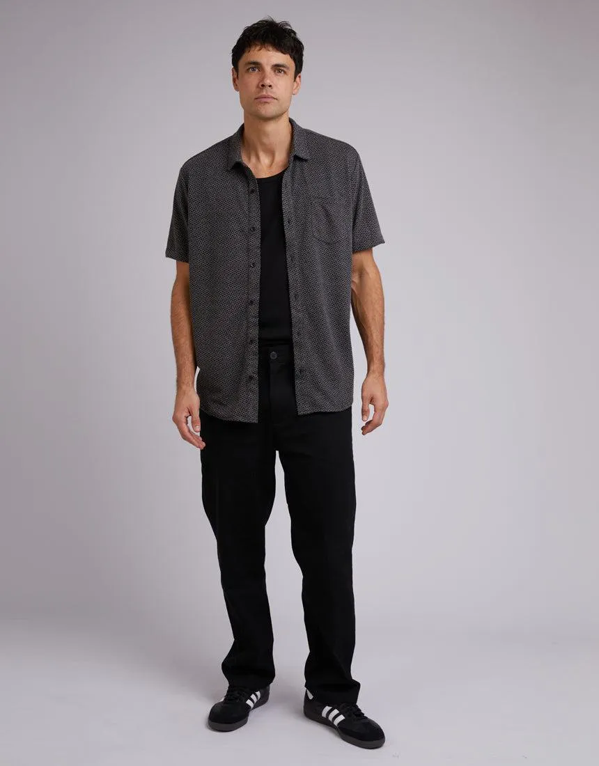 Textured Shirt Black sold by edge clothing product image thumbnail 2