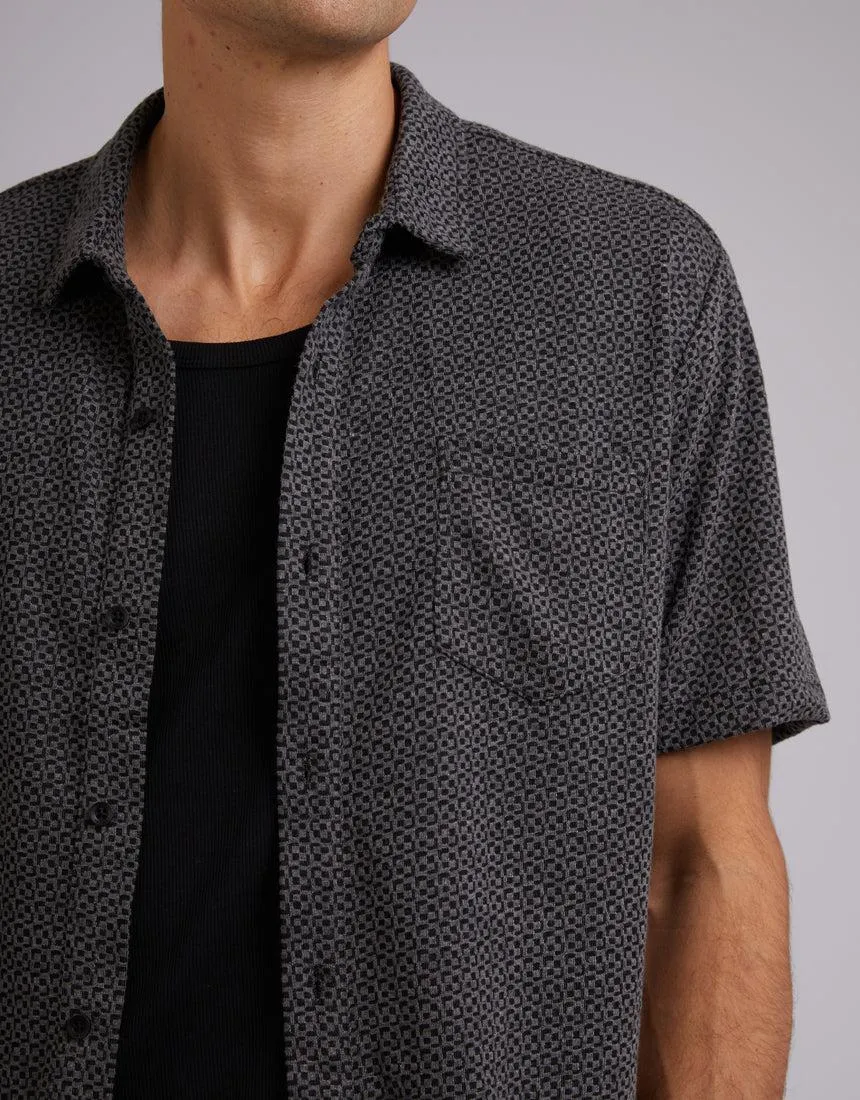 Textured Shirt Black sold by edge clothing product image thumbnail 5