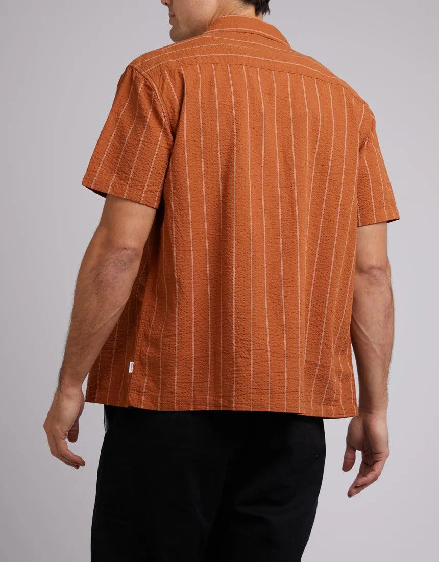 Seersucker Shirt Tan Stripe sold by edge clothing product image thumbnail 3