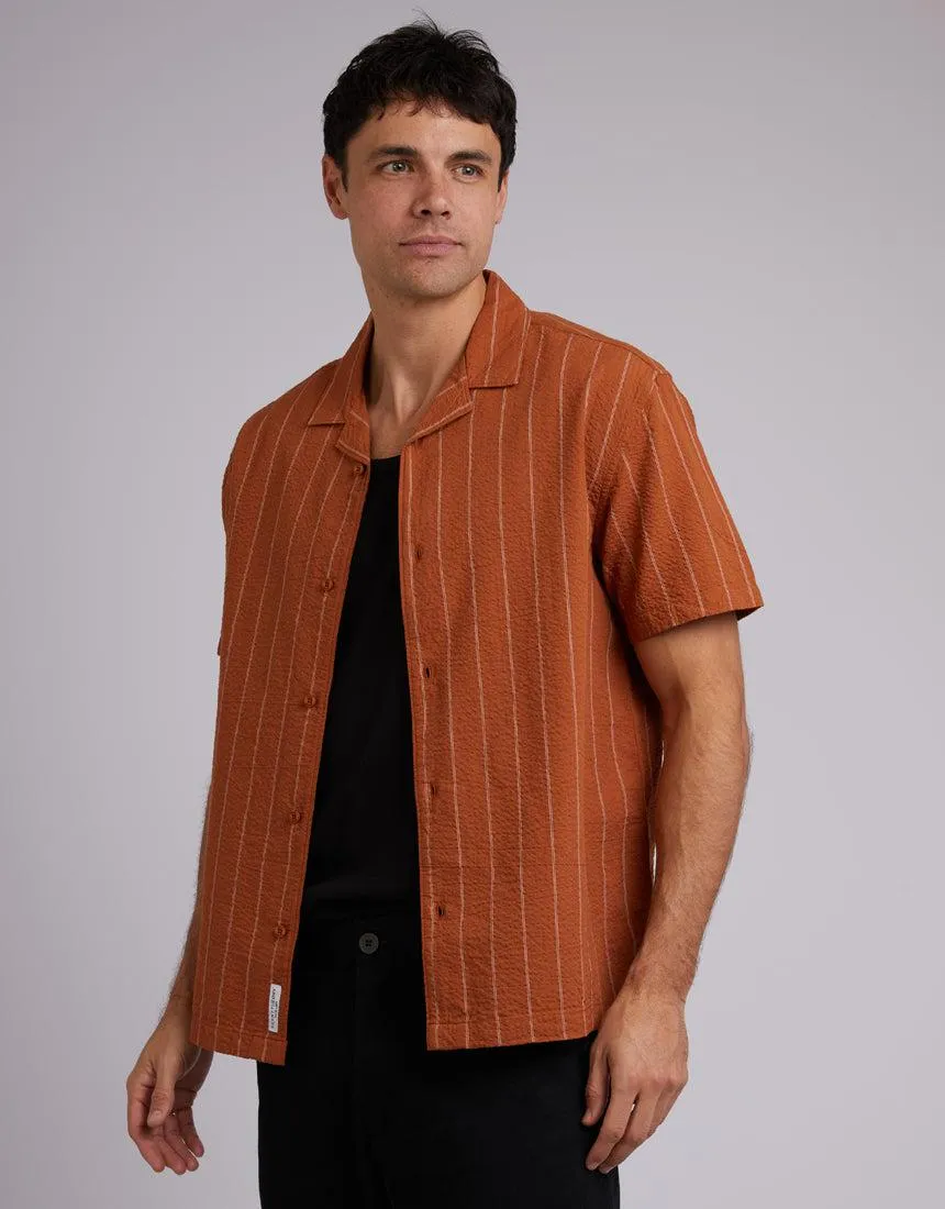 Seersucker Shirt Tan Stripe sold by edge clothing product image thumbnail 4