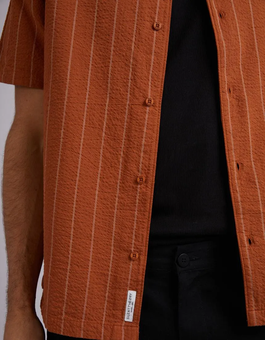 Seersucker Shirt Tan Stripe sold by edge clothing product image thumbnail 5