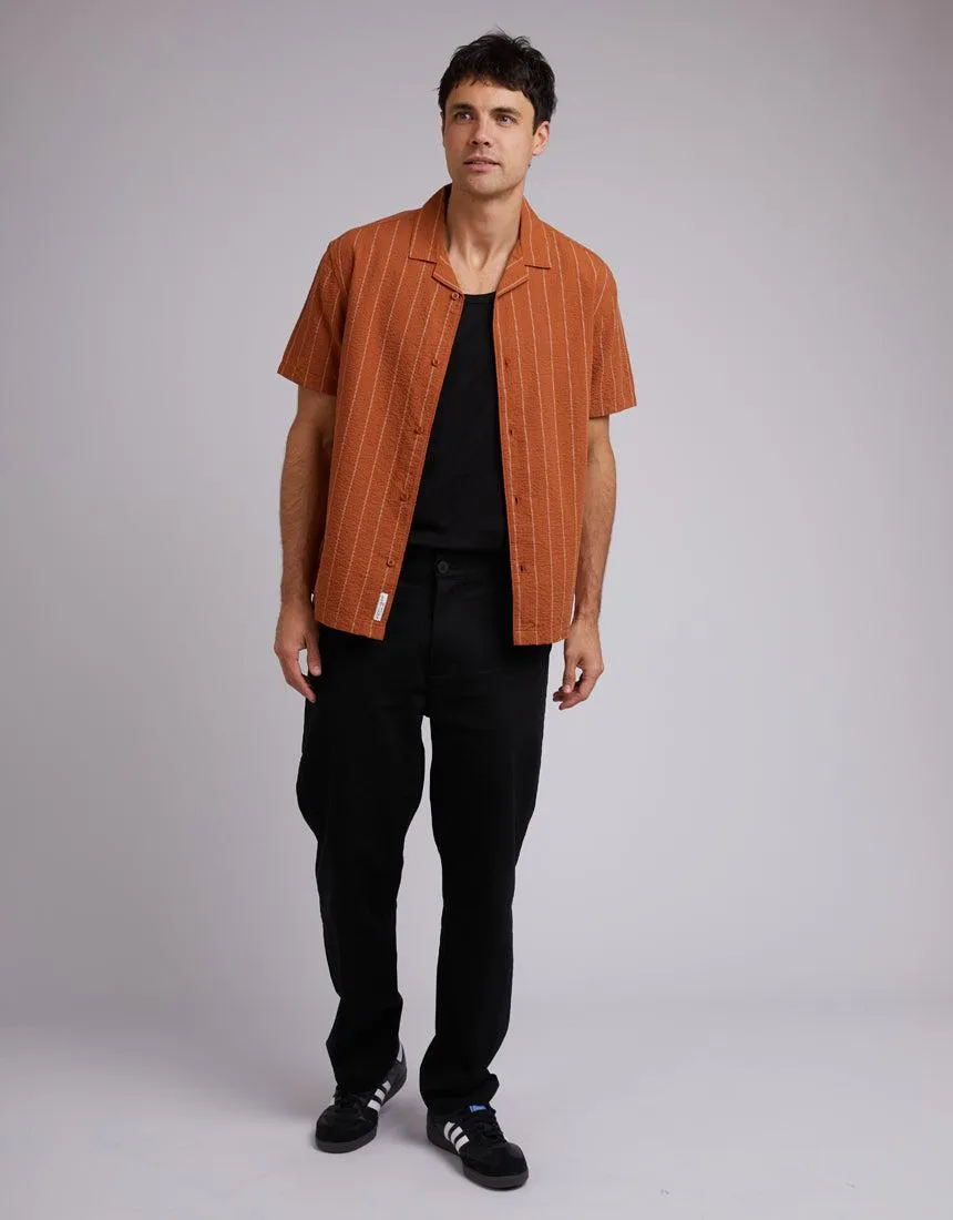 Seersucker Shirt Tan Stripe sold by edge clothing product image thumbnail 2