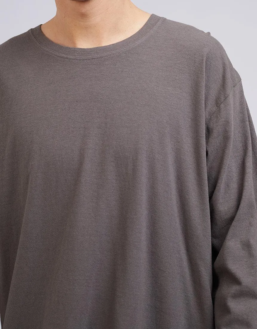 Standard Fit Linen Long Sleeve Coal sold by edge clothing product image thumbnail 5