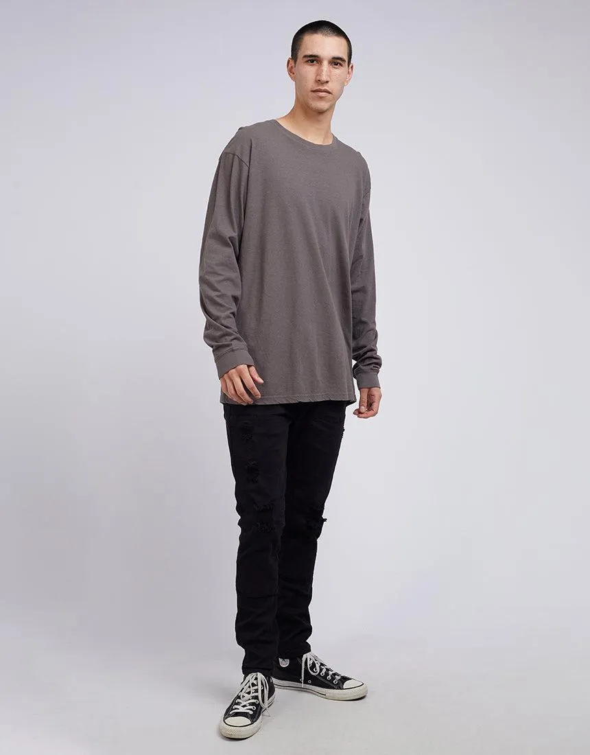 Standard Fit Linen Long Sleeve Coal sold by edge clothing product image thumbnail 2