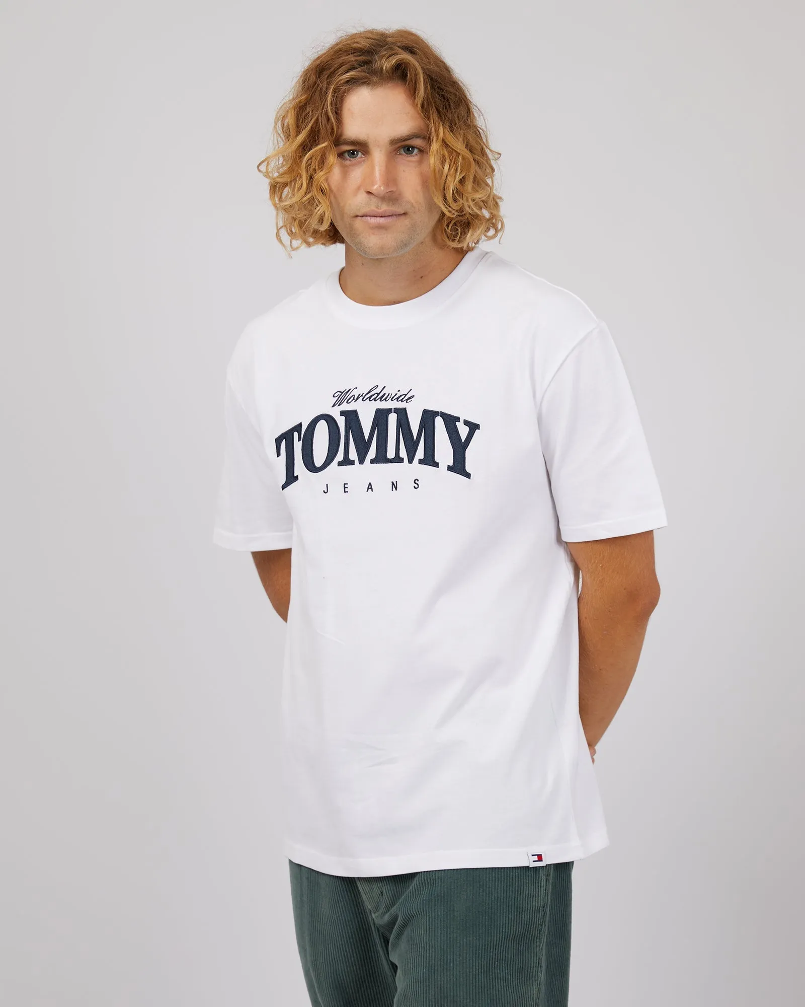 Varsity Luxe Tee White sold by edge clothing product image thumbnail 4