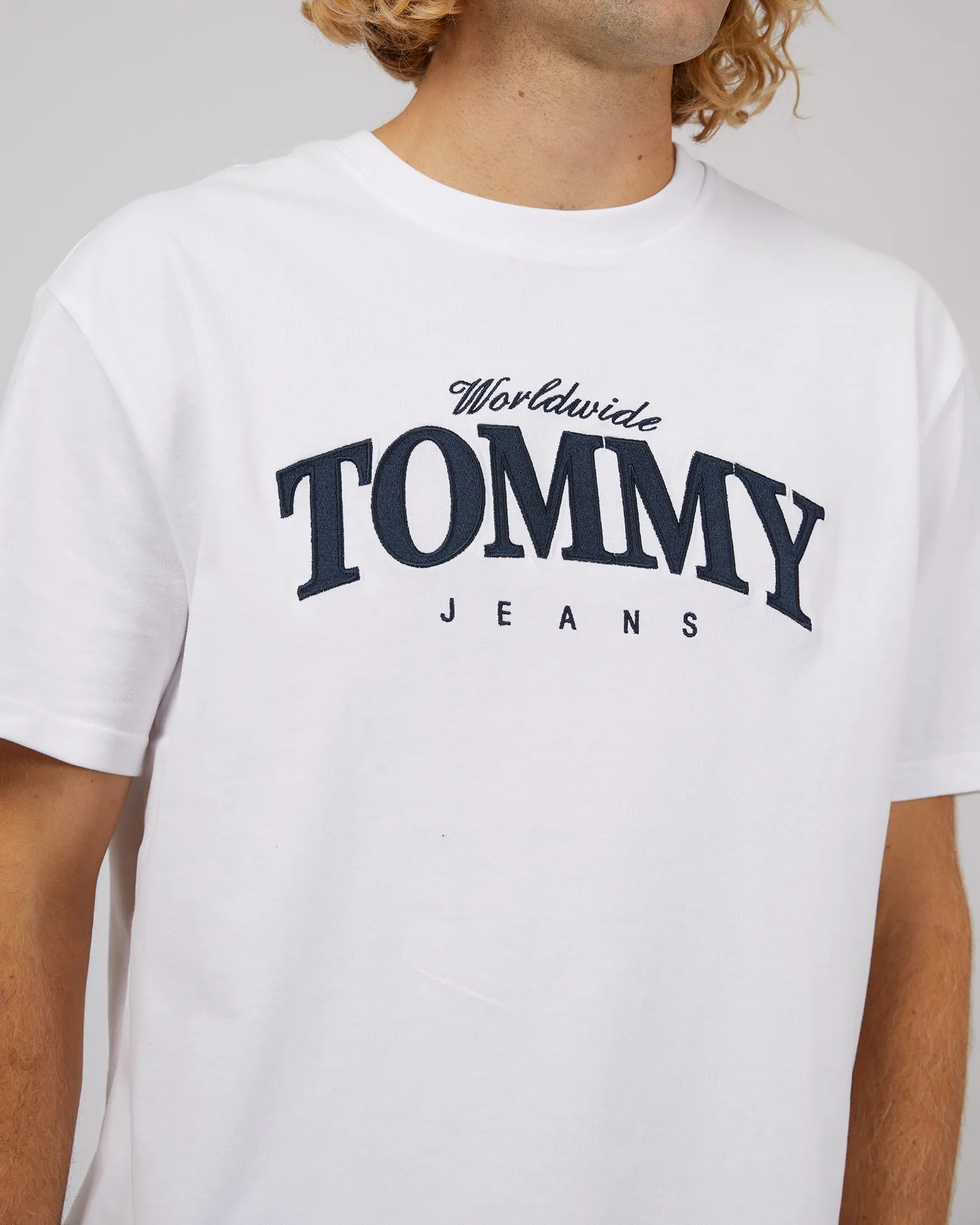 Varsity Luxe Tee White sold by edge clothing product image thumbnail 5