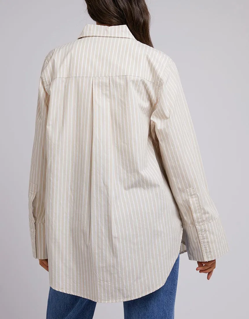Holiday Oversized Shirt Oatmeal sold by edge clothing product image thumbnail 3
