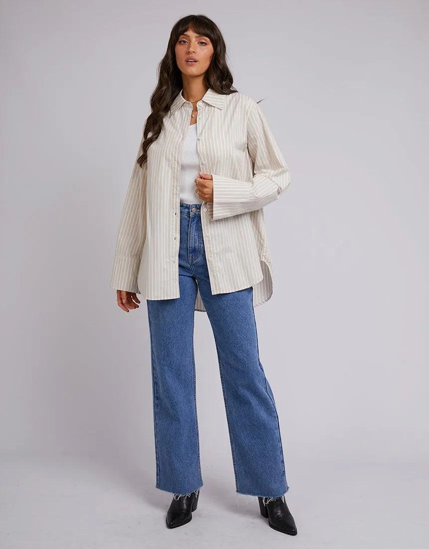 Holiday Oversized Shirt Oatmeal sold by edge clothing product image thumbnail 2