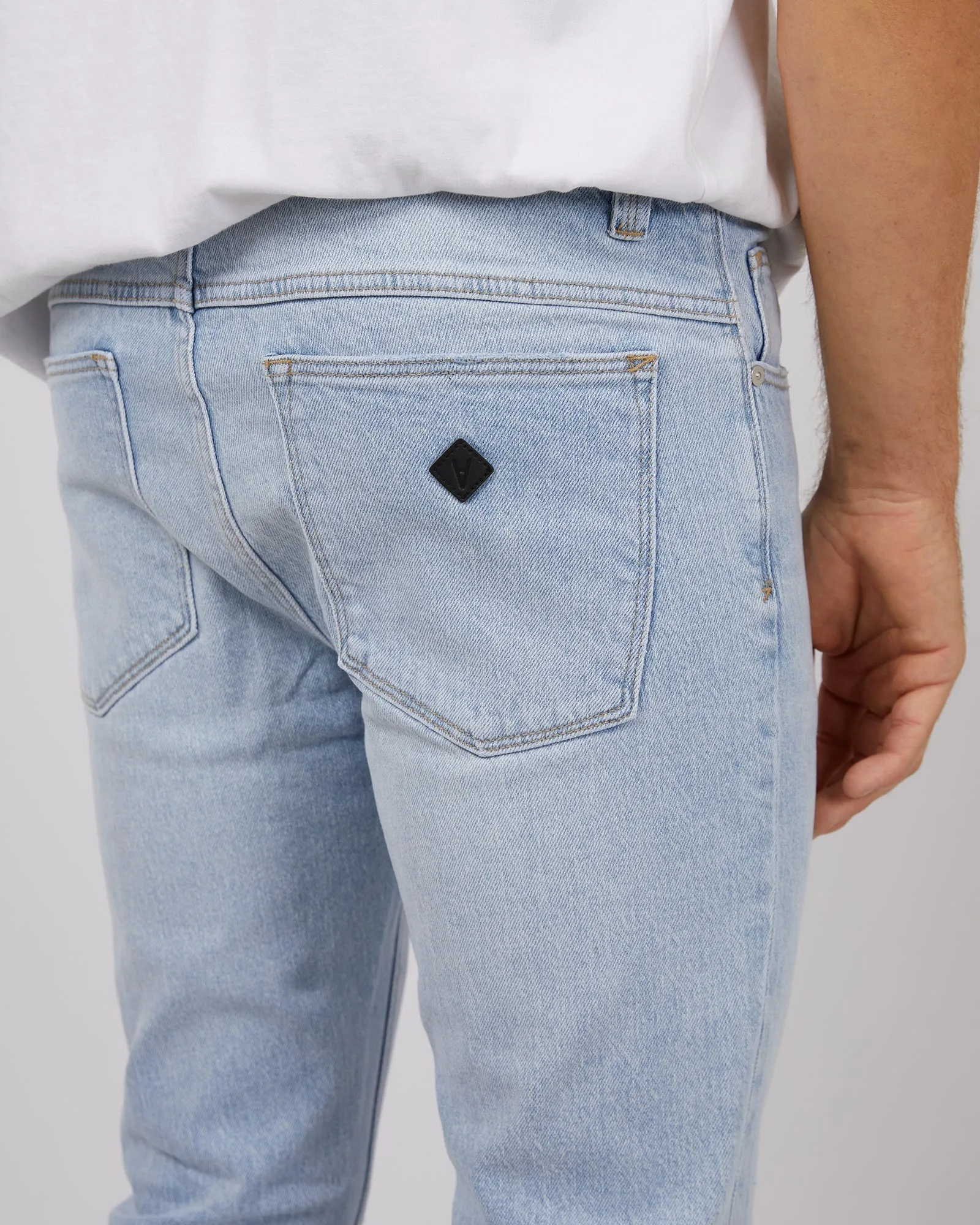 Dropped Skinny Jean Vocoder Rip Blue sold by edge clothing product image thumbnail 5