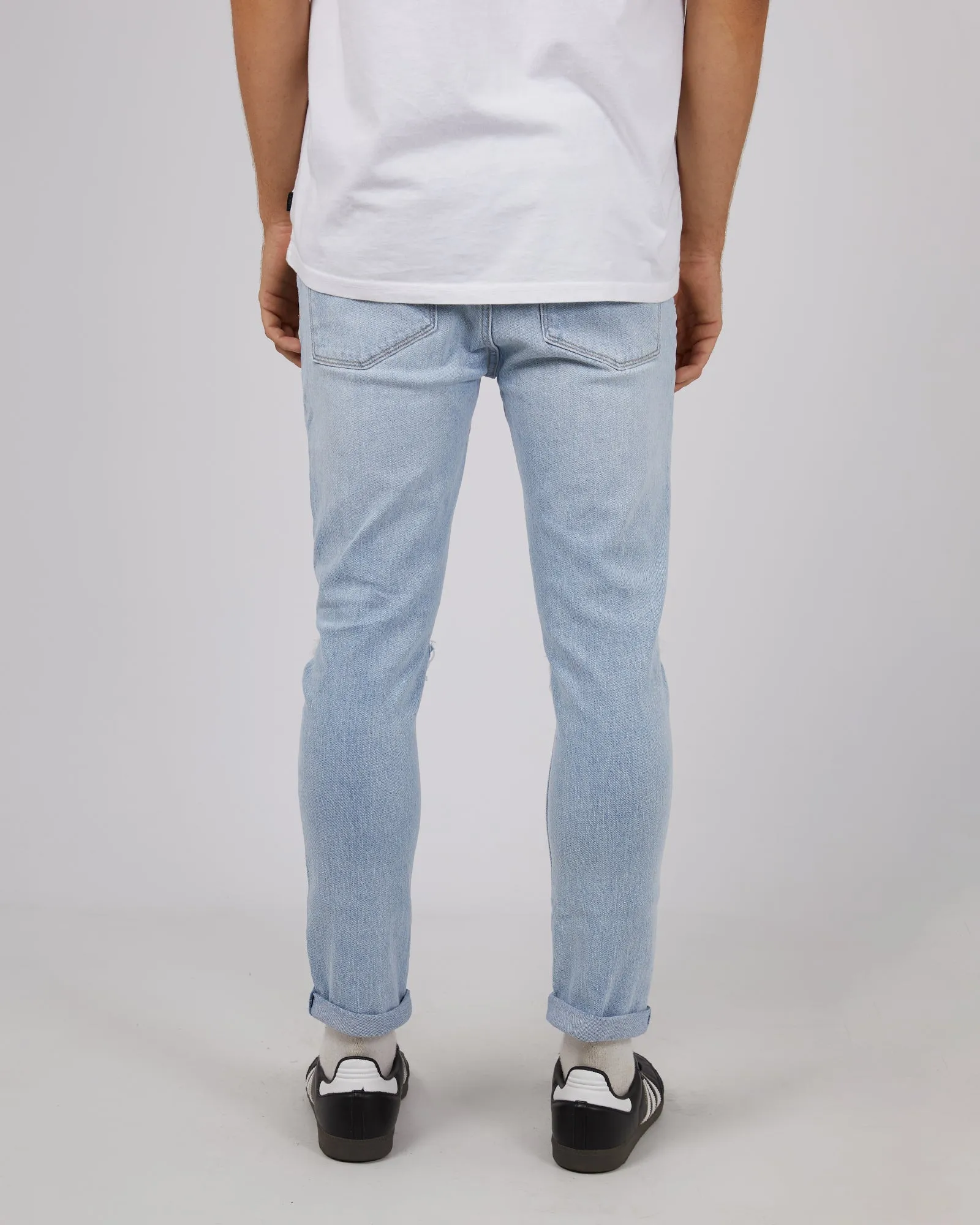 Dropped Skinny Jean Vocoder Rip Blue sold by edge clothing product image thumbnail 3
