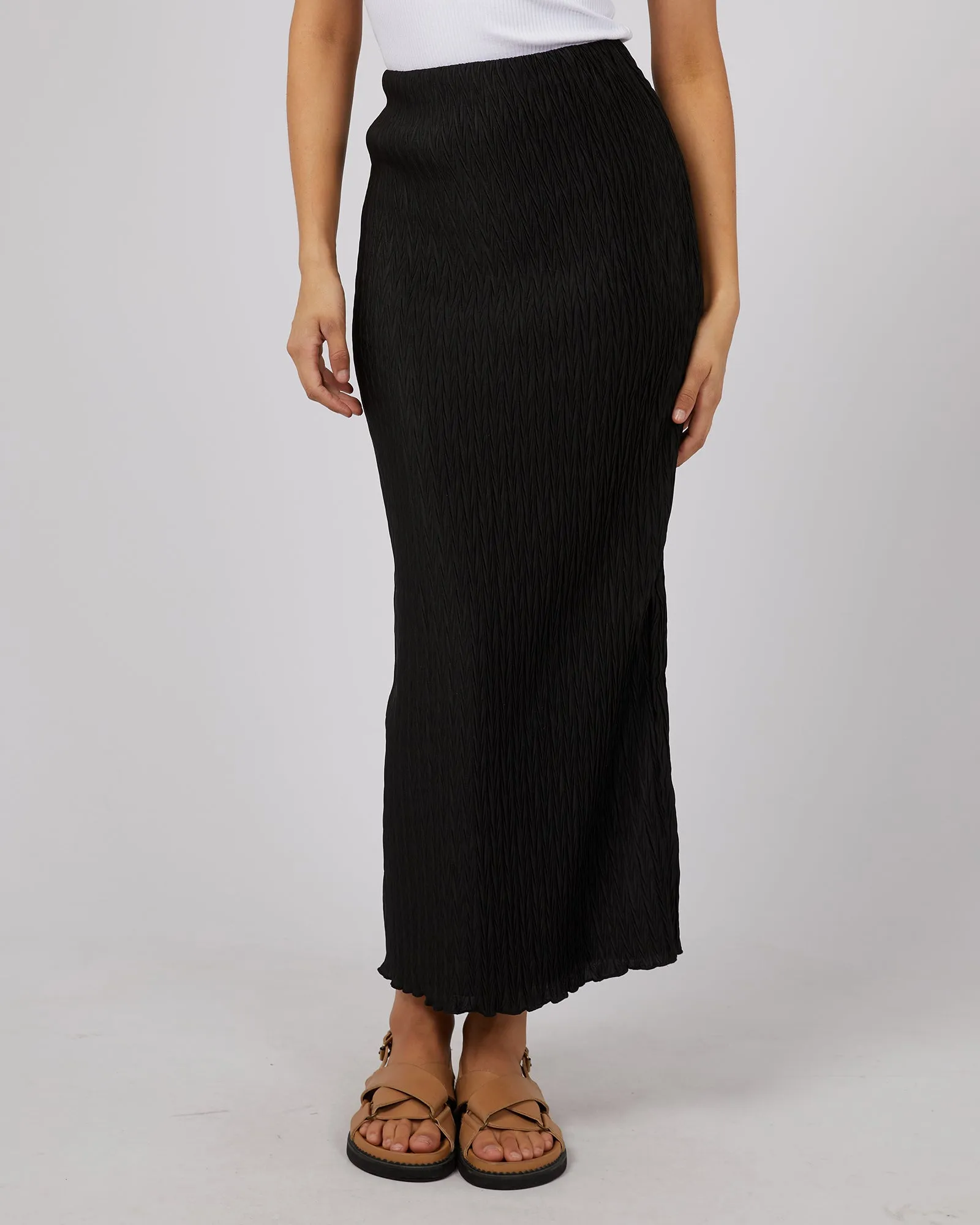 Maxinne Maxi Skirt Black sold by edge clothing
