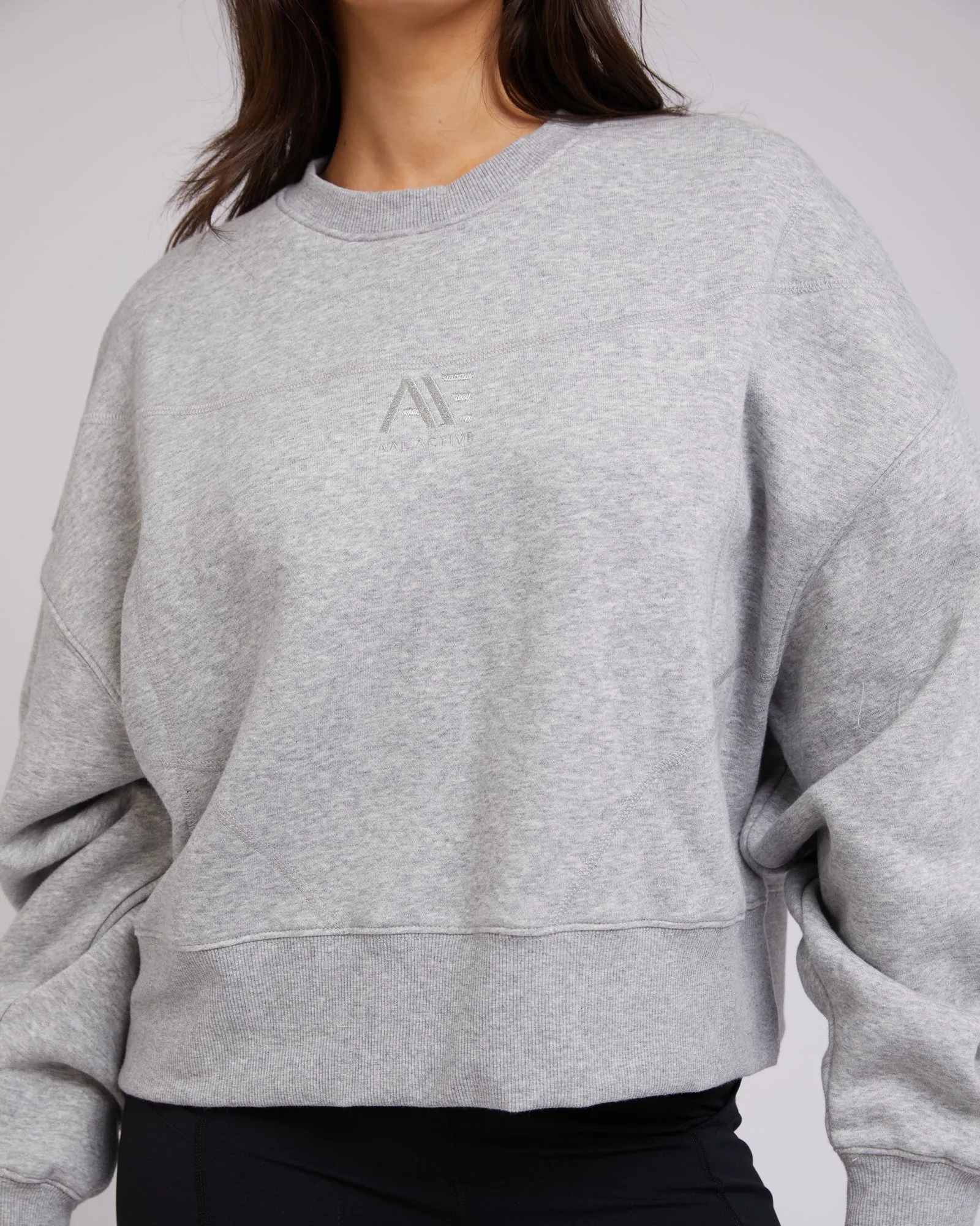 Active Tonal Sweater Grey Marle sold by edge clothing product image thumbnail 5