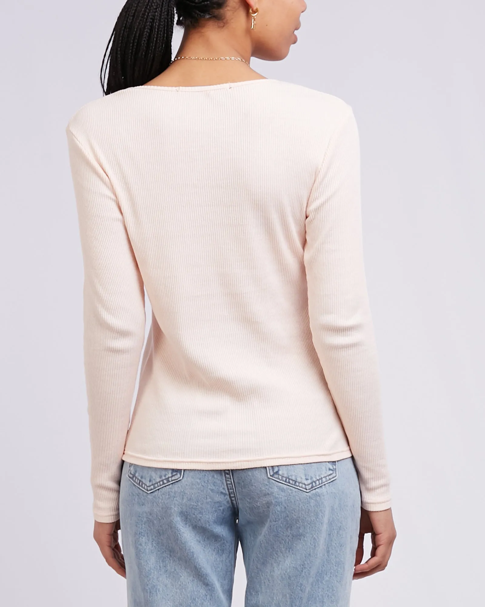 Rib Long Sleeve 3 Pack White, Black & Pink sold by edge clothing product image thumbnail 3