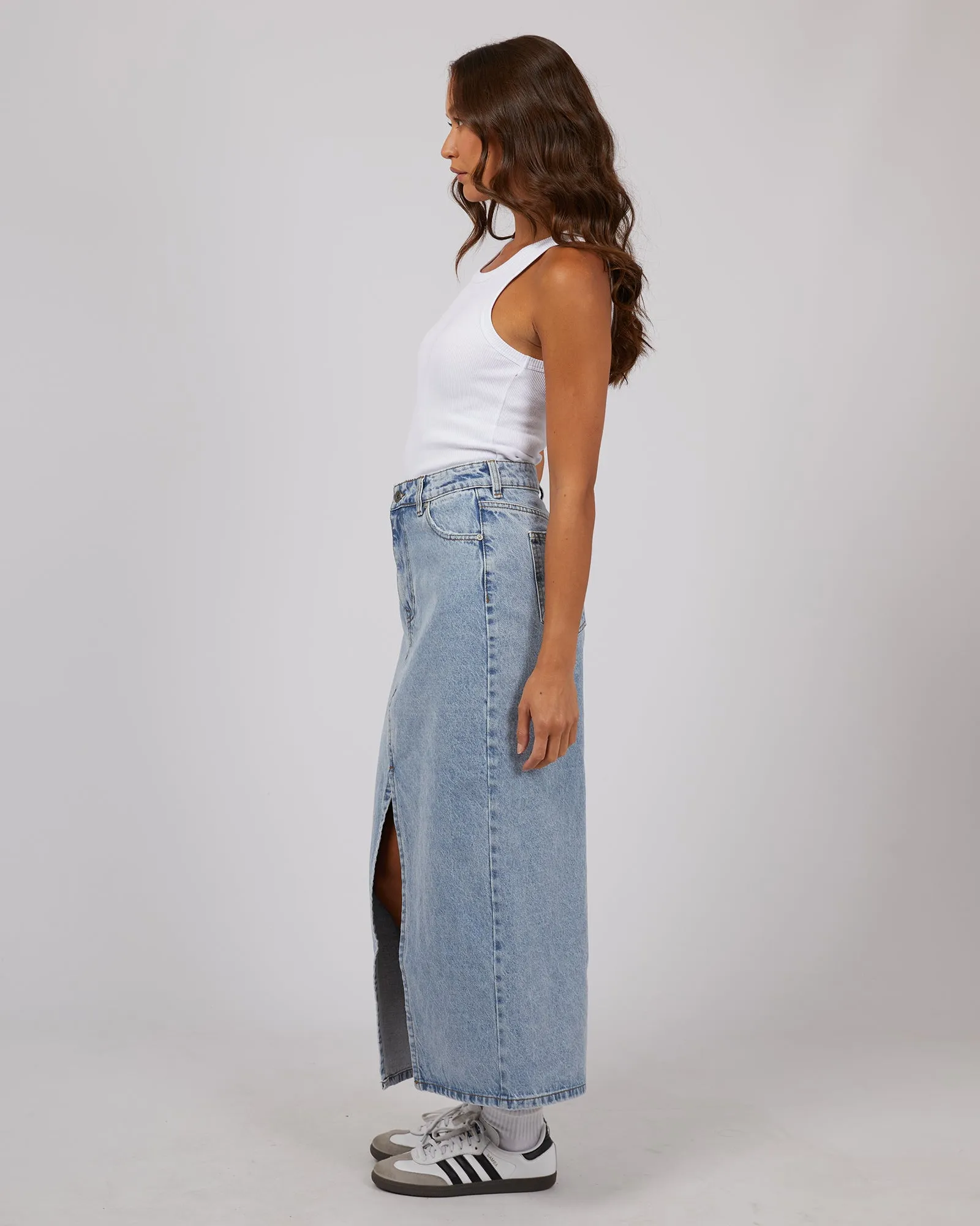 Eva Maxi Skirt Light Blue sold by edge clothing product image thumbnail 5