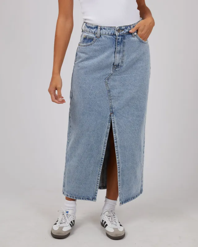 Eva Maxi Skirt Light Blue sold by edge clothing