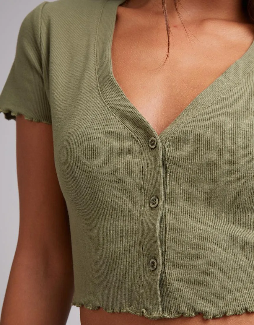 Annie Top Khaki sold by edge clothing product image thumbnail 5