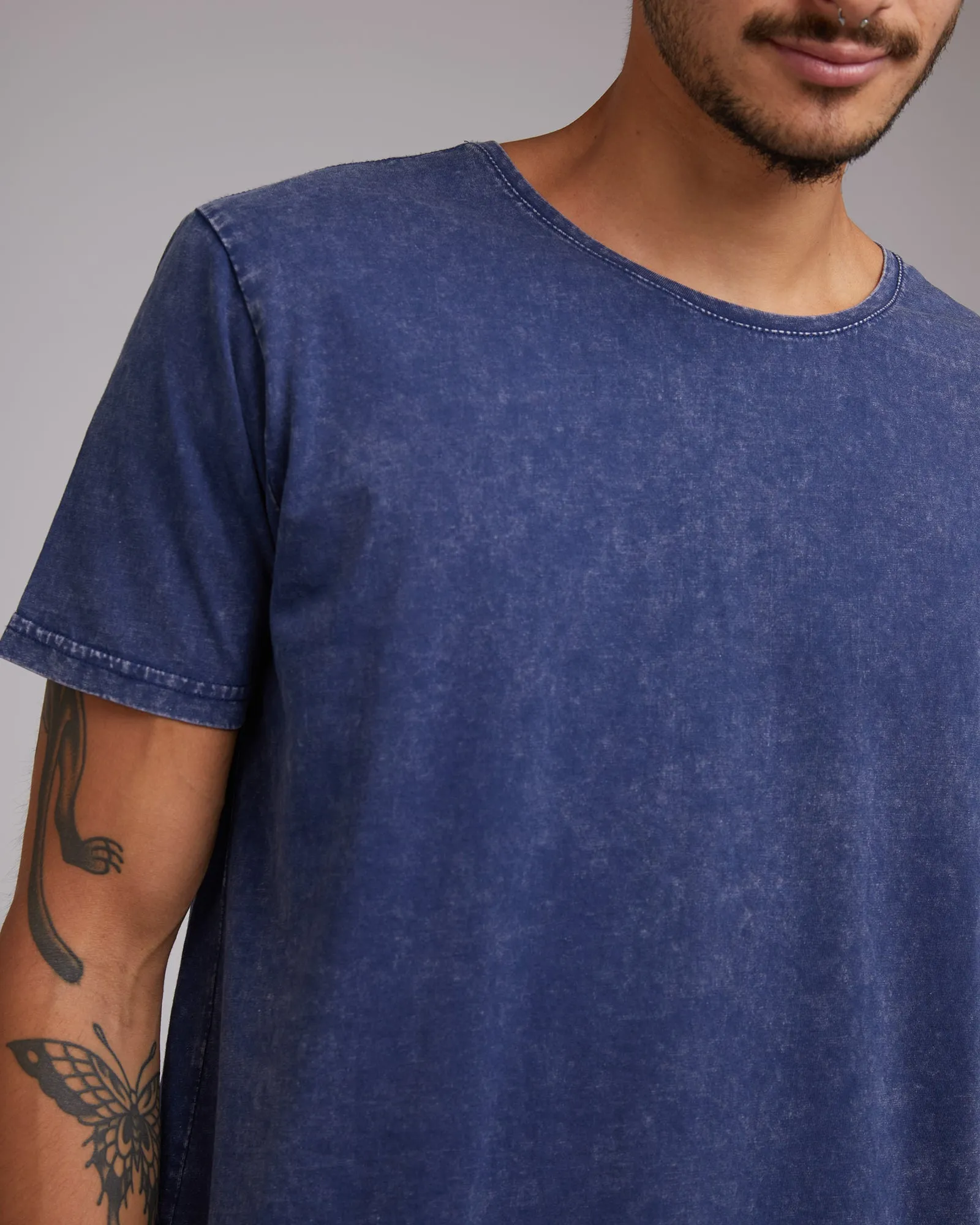 Acid Tail Tee 3 Pack Stripe, Navy & Black sold by edge clothing product image thumbnail 5