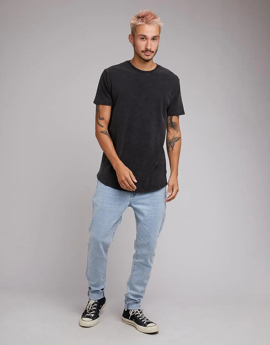 Acid Pique Tee Washed Black sold by edge clothing product image thumbnail 2