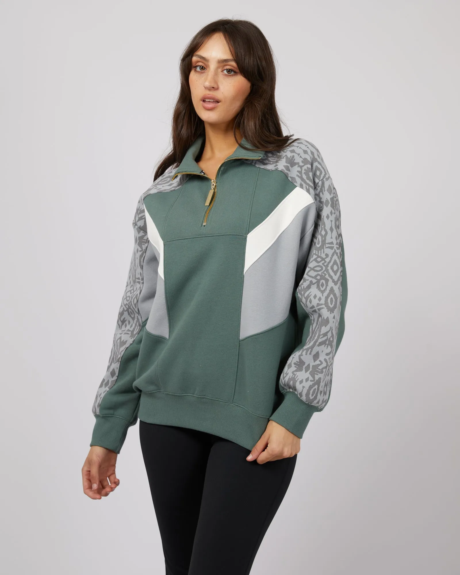 National Quarter Zip Green sold by edge clothing product image thumbnail 4