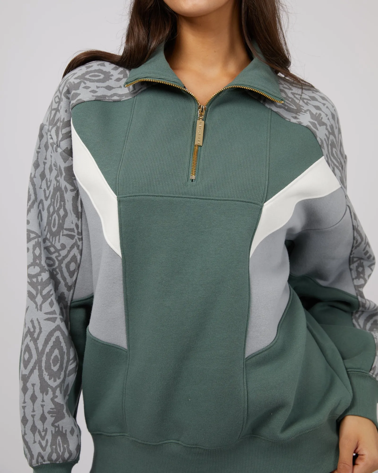 National Quarter Zip Green sold by edge clothing product image thumbnail 5
