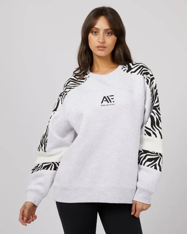 Parker Panelled Crew Snow Marle sold by edge clothing