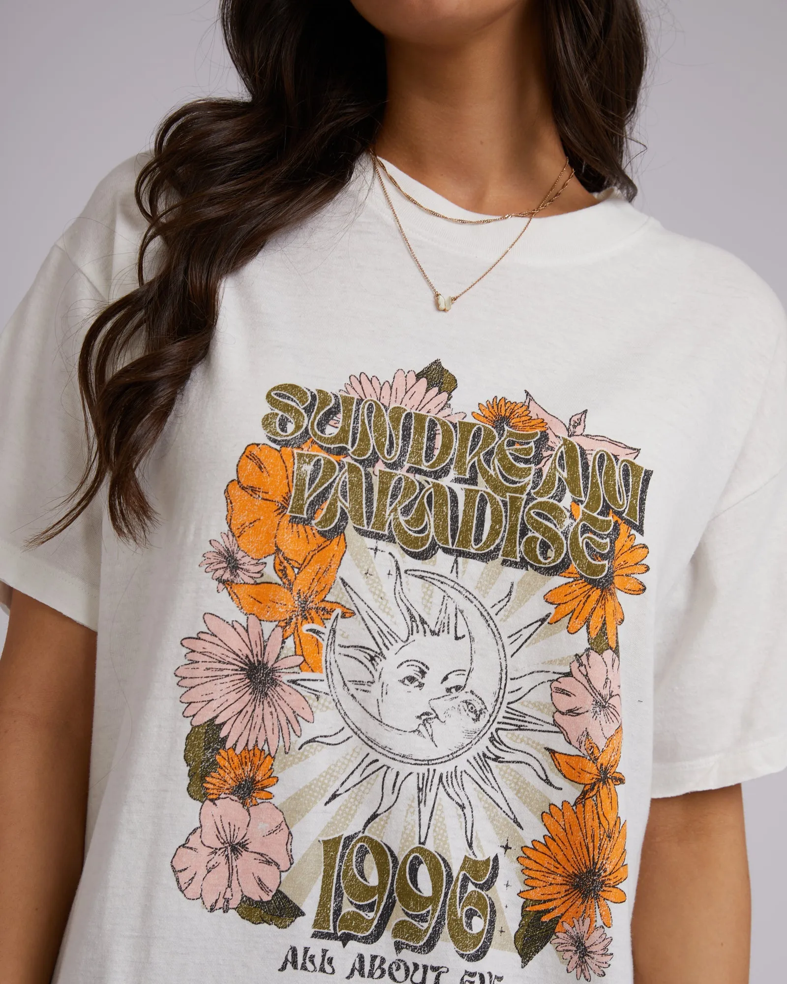 Sundream Oversized Tee Vintage White sold by edge clothing product image thumbnail 5