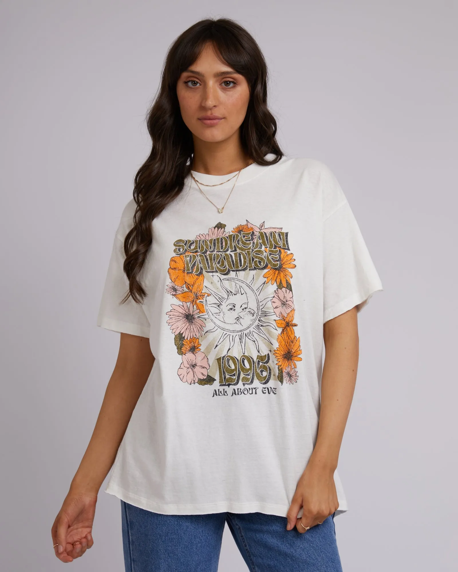 Sundream Oversized Tee Vintage White sold by edge clothing