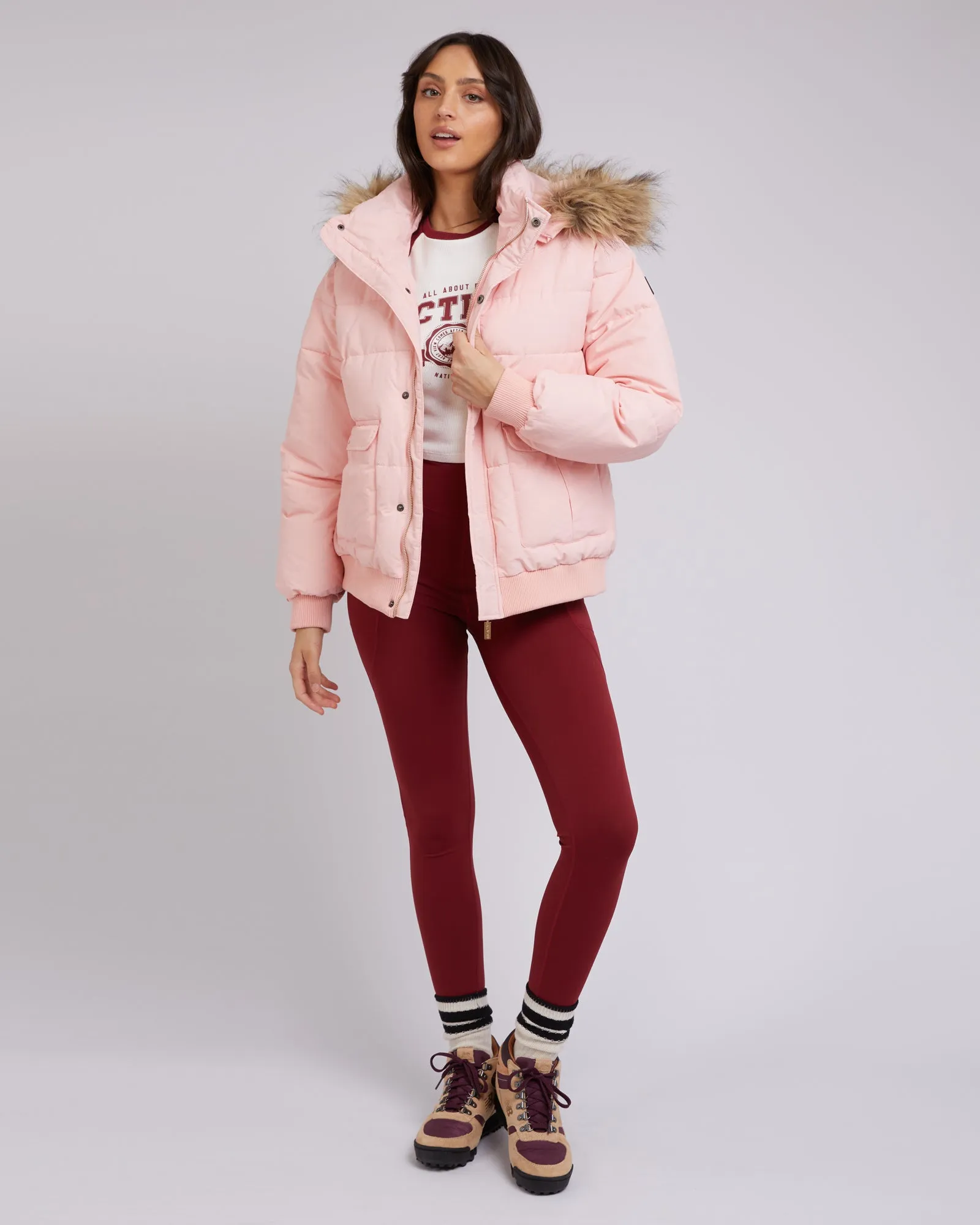 Active Fur Puffer Pink sold by edge clothing product image thumbnail 2