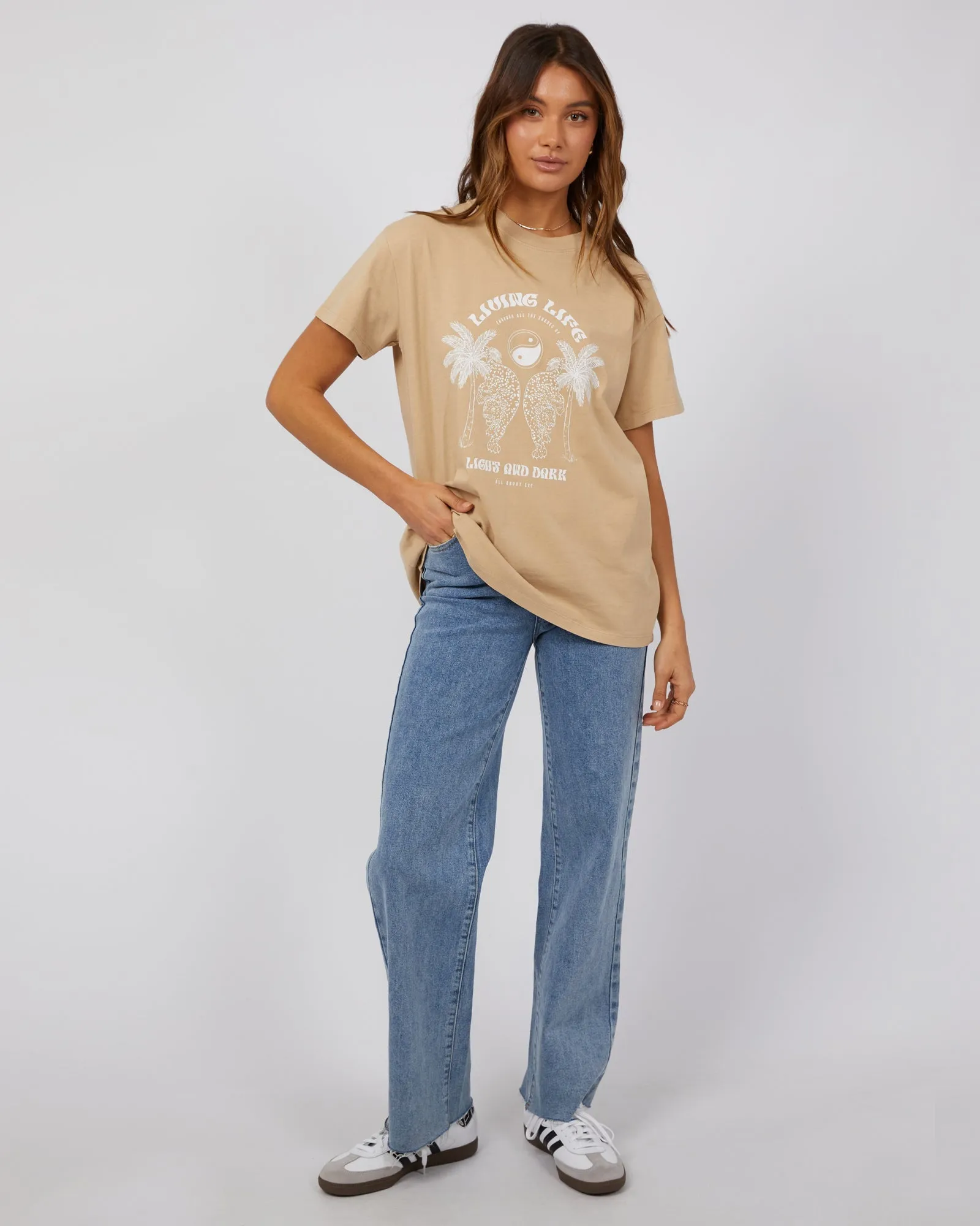 Living Life Standard Tee Oatmeal sold by edge clothing product image thumbnail 2