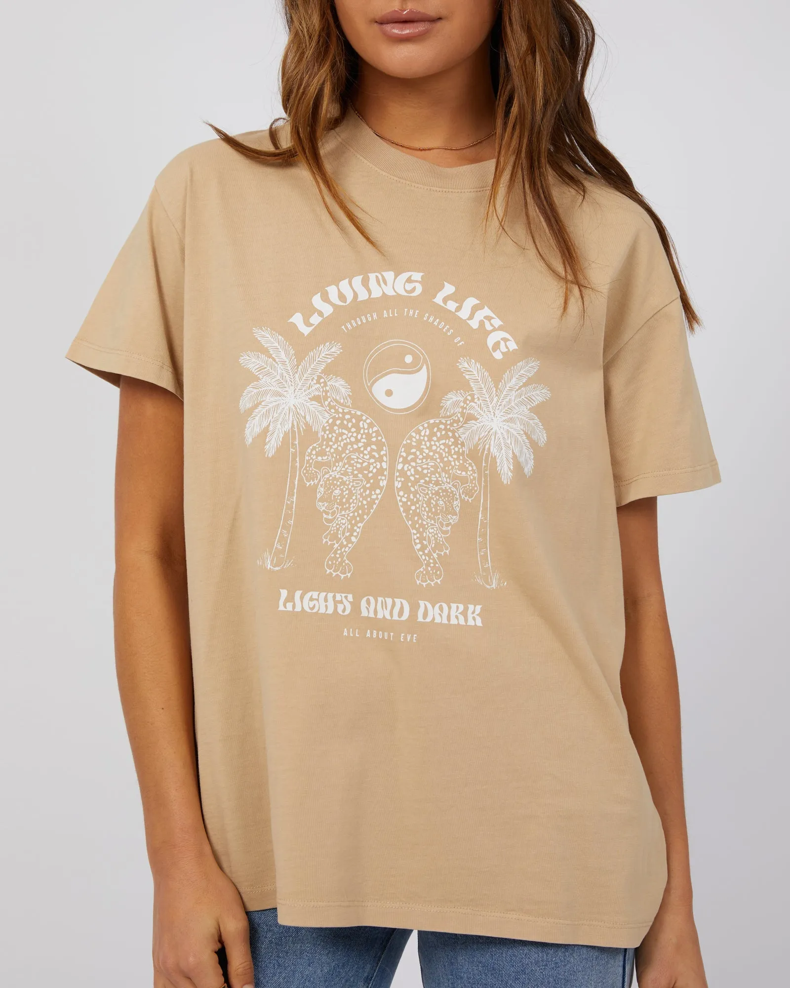 Living Life Standard Tee Oatmeal sold by edge clothing product image thumbnail 5